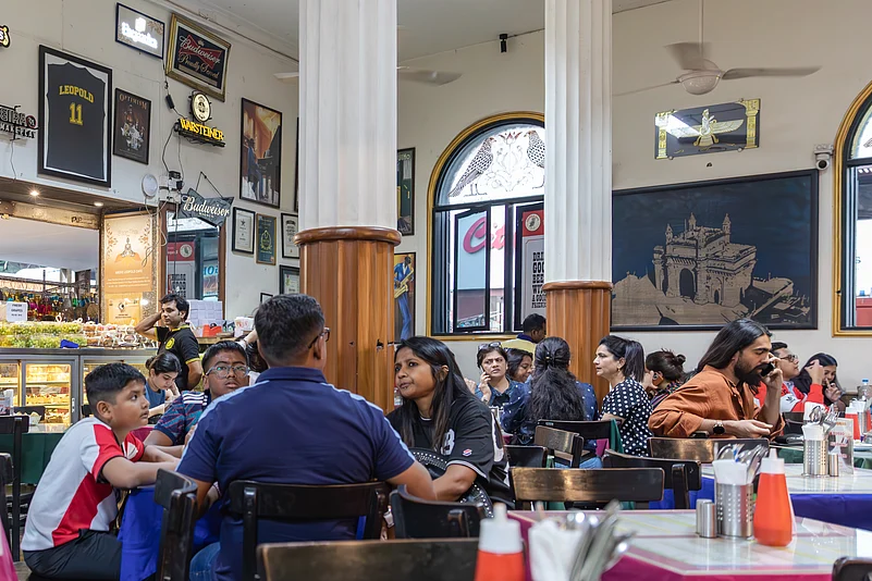 Inside the Leopold Cafe