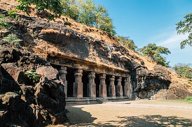 Shutterstock : The Elephanta Caves is a ferry ride away from Mumbai