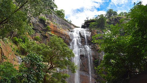 The waterfalls in Kolli Hills