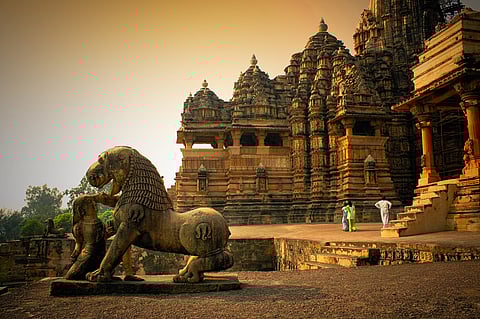 Kandariya Mahadeva Temple, Sunset at Western Group of Temples, Khajuraho