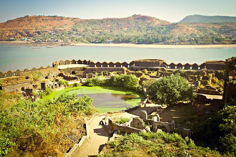 A view from inside the fort