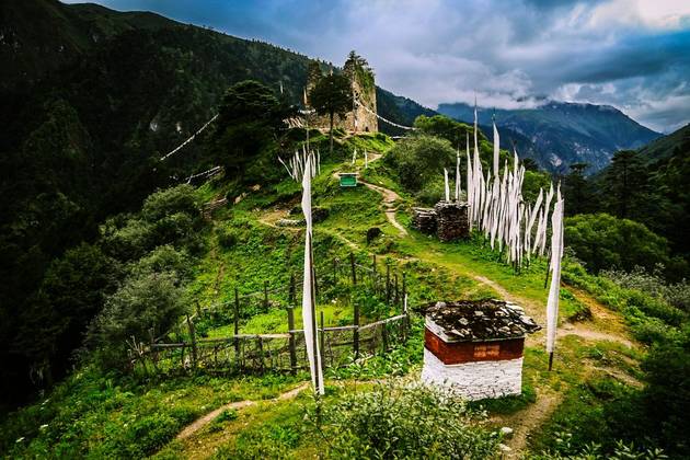 Bhutan's dedication to environmental preservation is reflected in the Trans Bhutan Trail's initiatives