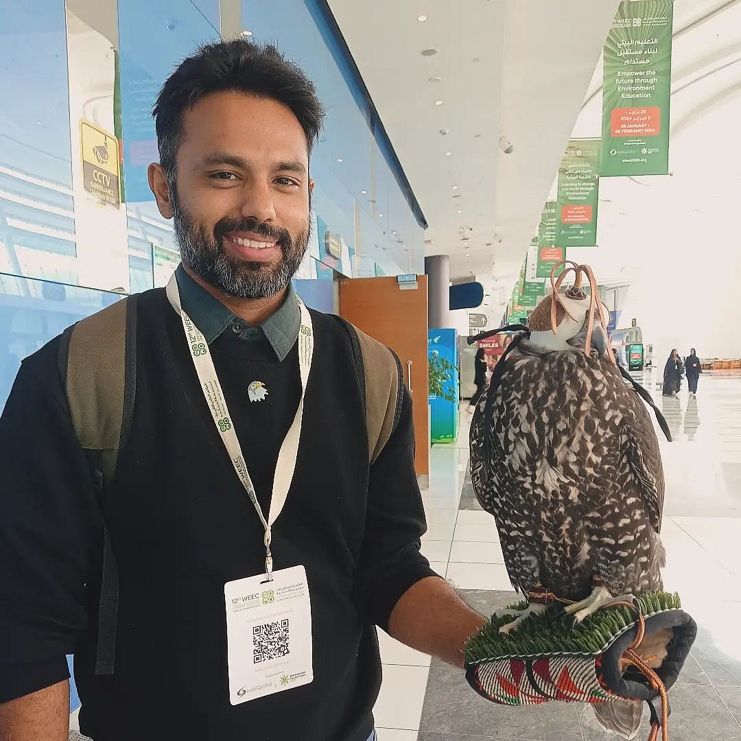 Copyright: Rohan Chakravarty : Rohan Chakravarty at the 2024 World Environment Education Congress in Abu Dhabi