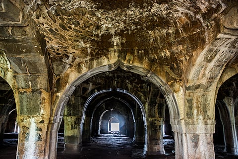 The interiors of the fort