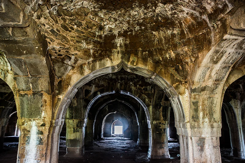 The interiors of the fort