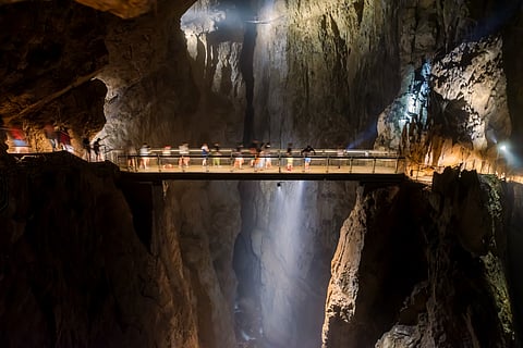 Inside the Škocjan Caves