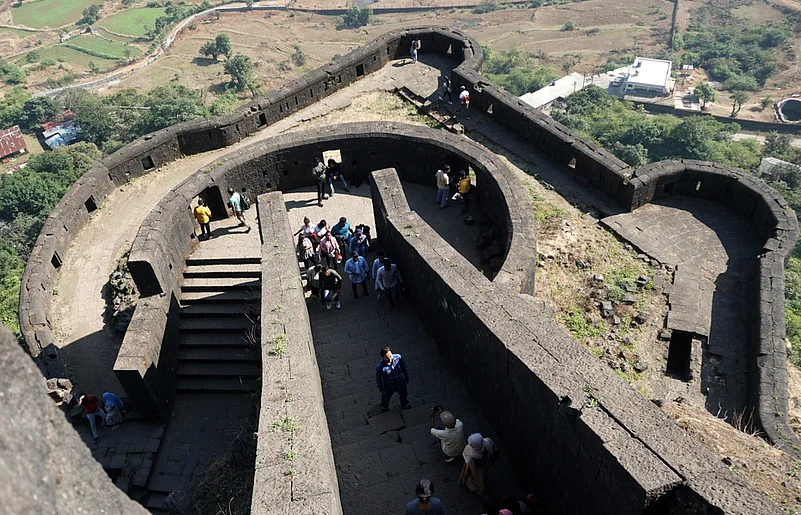 Lohagad Fort is famous for its breathtaking architecture