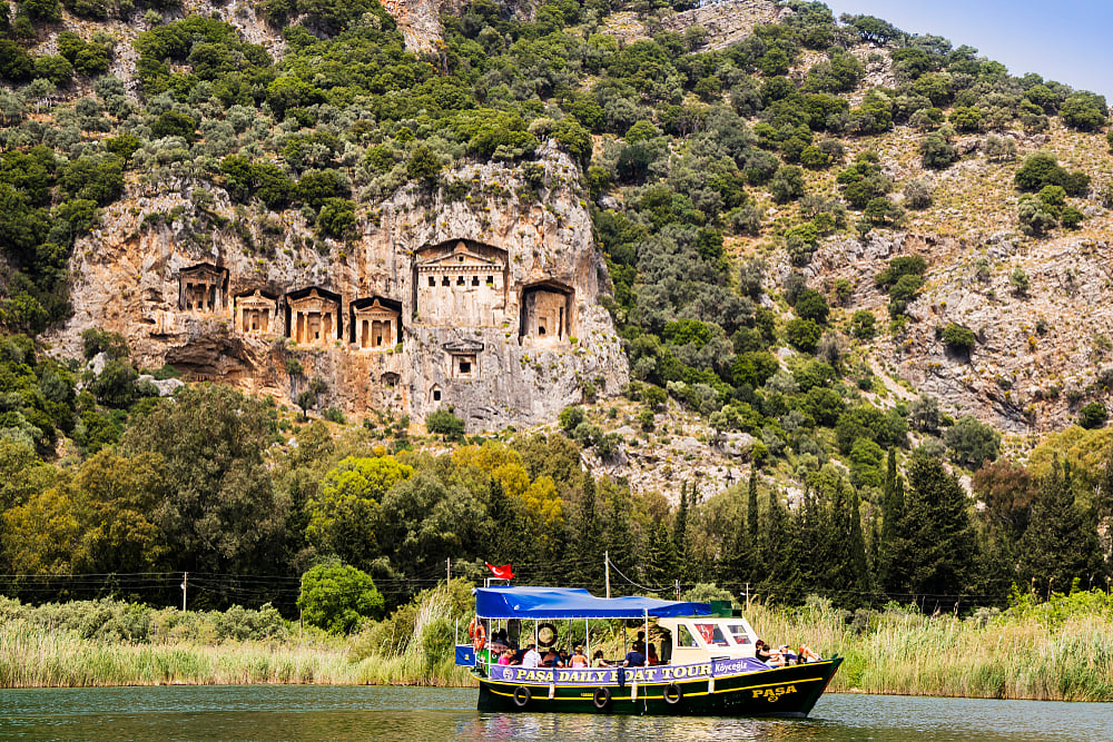 Dalyan Lycian Rock Tombs