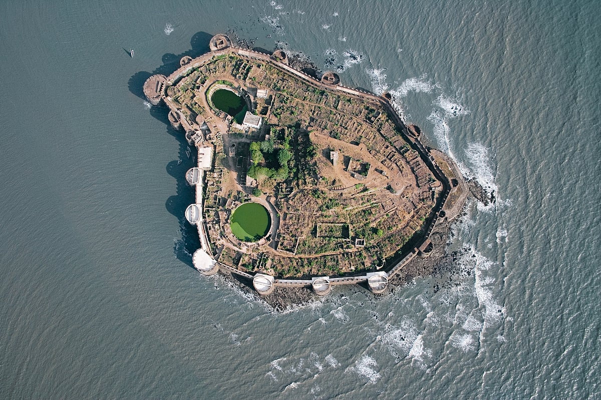 An aerial view of Murud Janjira