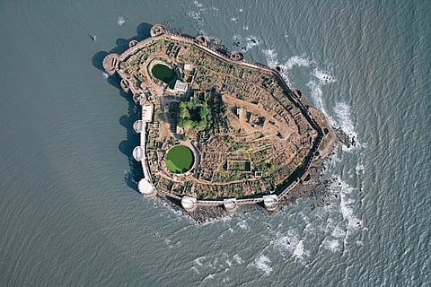 An aerial view of Murud Janjira