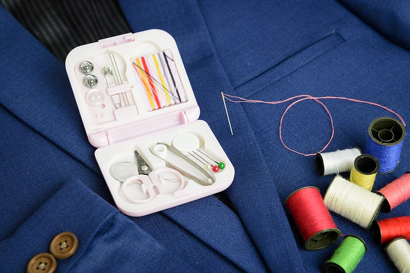 A travel sewing kit is a necessity if youre going to a destination wedding
