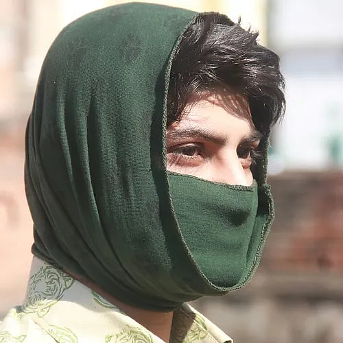 Block printed face buffs