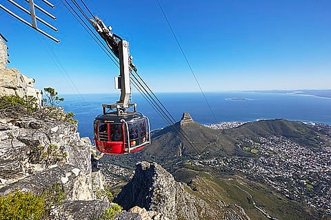 The view from the Table Mountain Aerial Cableway