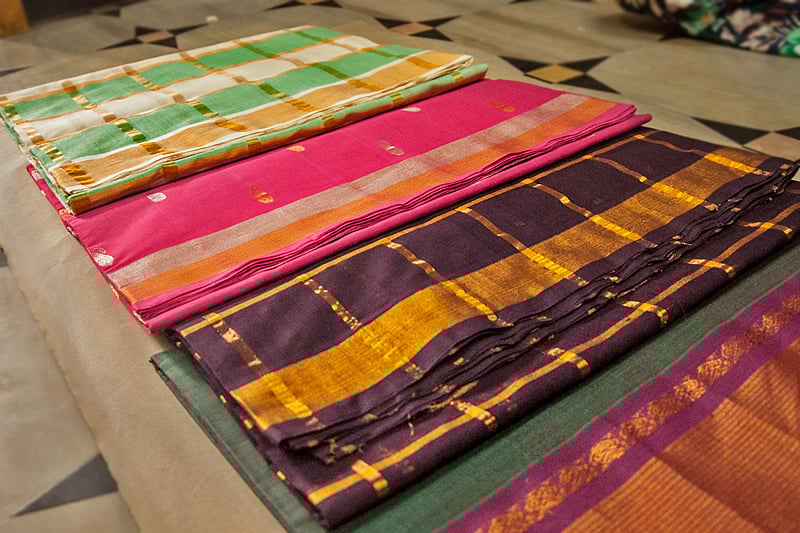 Pick up handloom textiles at the event