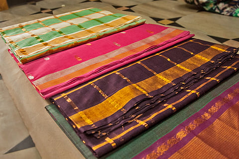 Until recently, Venkatagiri used to produce 200-count cotton - saris with 200 warp-lines.