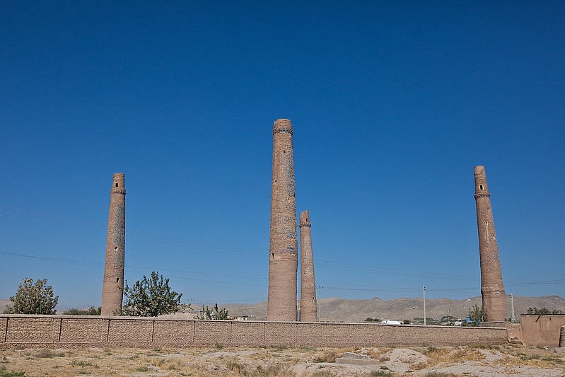 Musalla complex and minarets in Herat