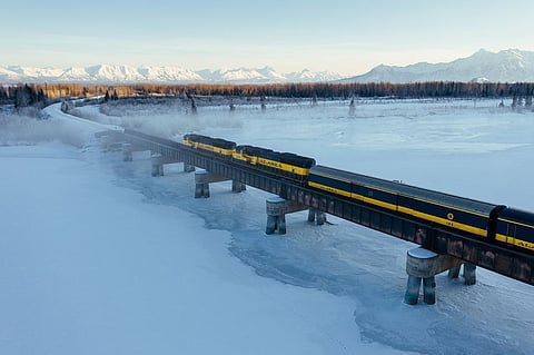 Once in a lifetime tour on this snow covered rail