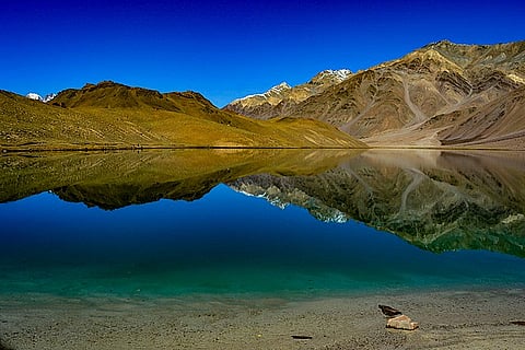 Chandra Taal Lake in the Spiti Valley