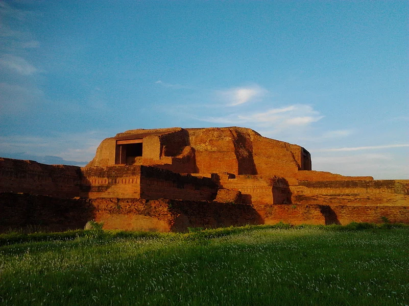 A close-up of the Stupa