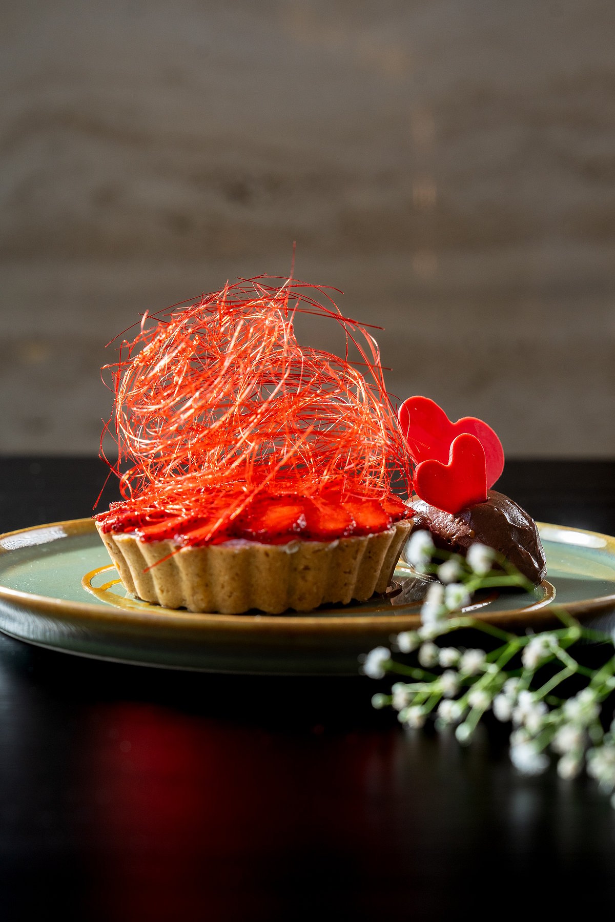 Strawberry Toffee Tart
