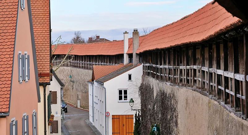 A house on the city wall