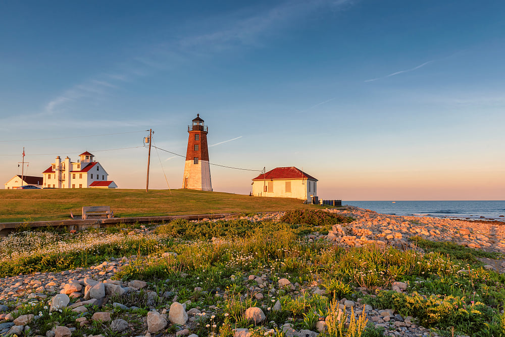 Point Judith lighthouse, Rhode Island, USA