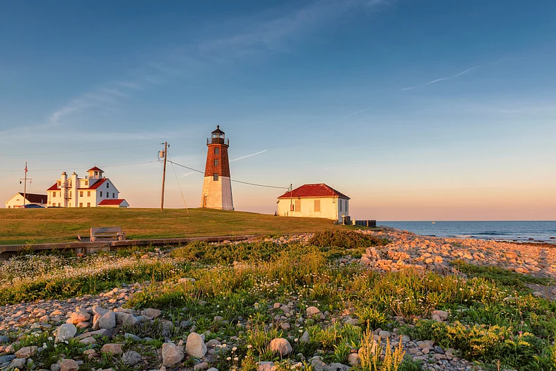 Point Judith lighthouse, Rhode Island, USA