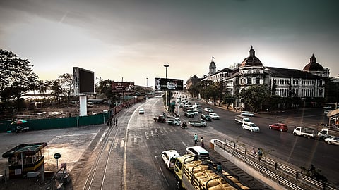 A view of Myanmar downtown