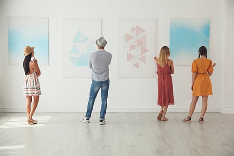 An art event in progress