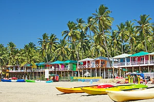 Shutterstock : Palolem beach in southern Goa