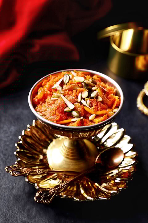 A royal bowl of gajar halwa