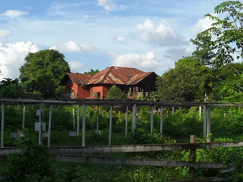 The house in Katha where George Orwell stayed