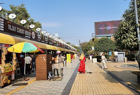 Chappan Dukan in Indore has shops serving authentic local snacks and sweets