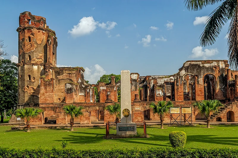 Vintage Structures of British Residency complex in Lucknow