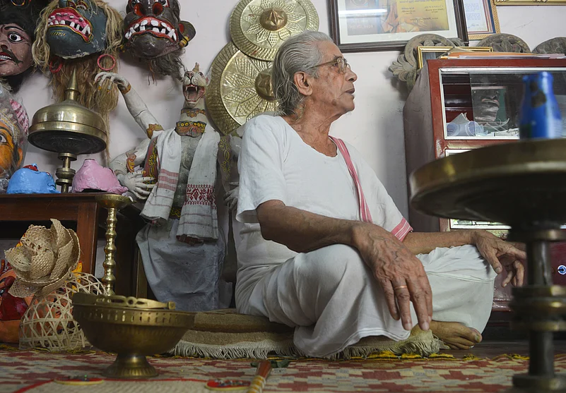 Satradhikar of Chamaguri Sattra in Majuli