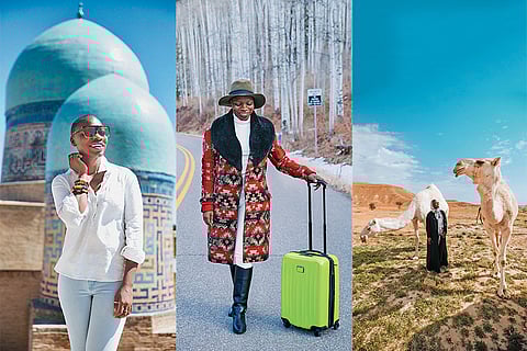 Shots of Nabongo from her travels