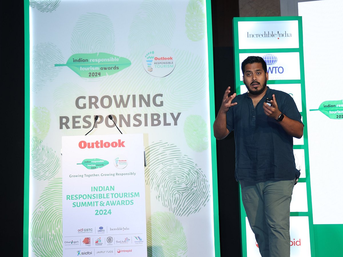 Thomas Zacharias at the Indian Responsible Tourism Awards 2024