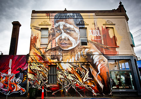 Street art by an unidentified artist
