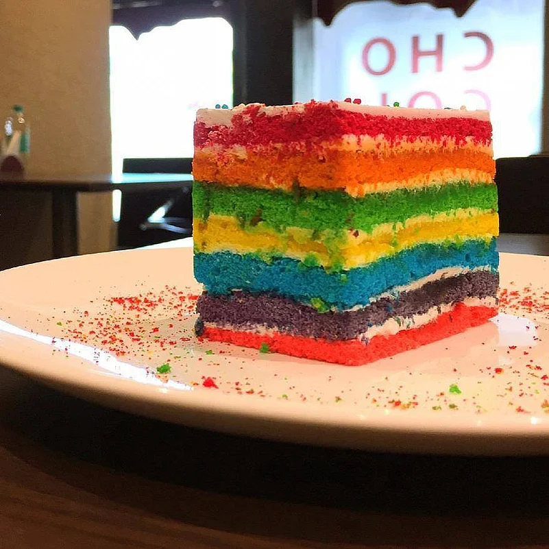 The rainbow cake from Zuka