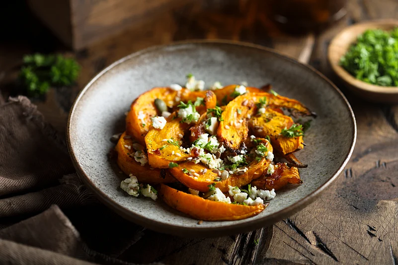 A pumpin dish, a speciality of Bakshi