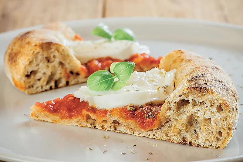 One of the pizza varities served by the chef