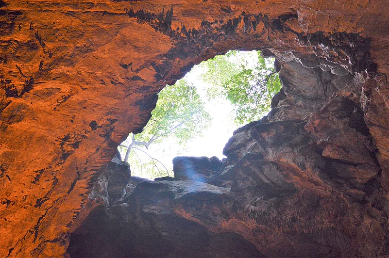 Inside the Borra Caves