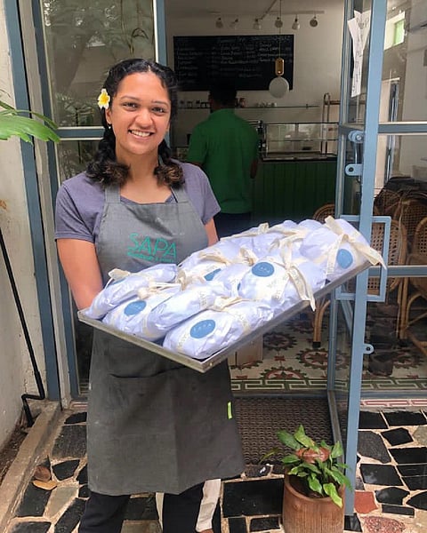 Chef Ria Belliappa during her time at Sapa Bakery in Mysore