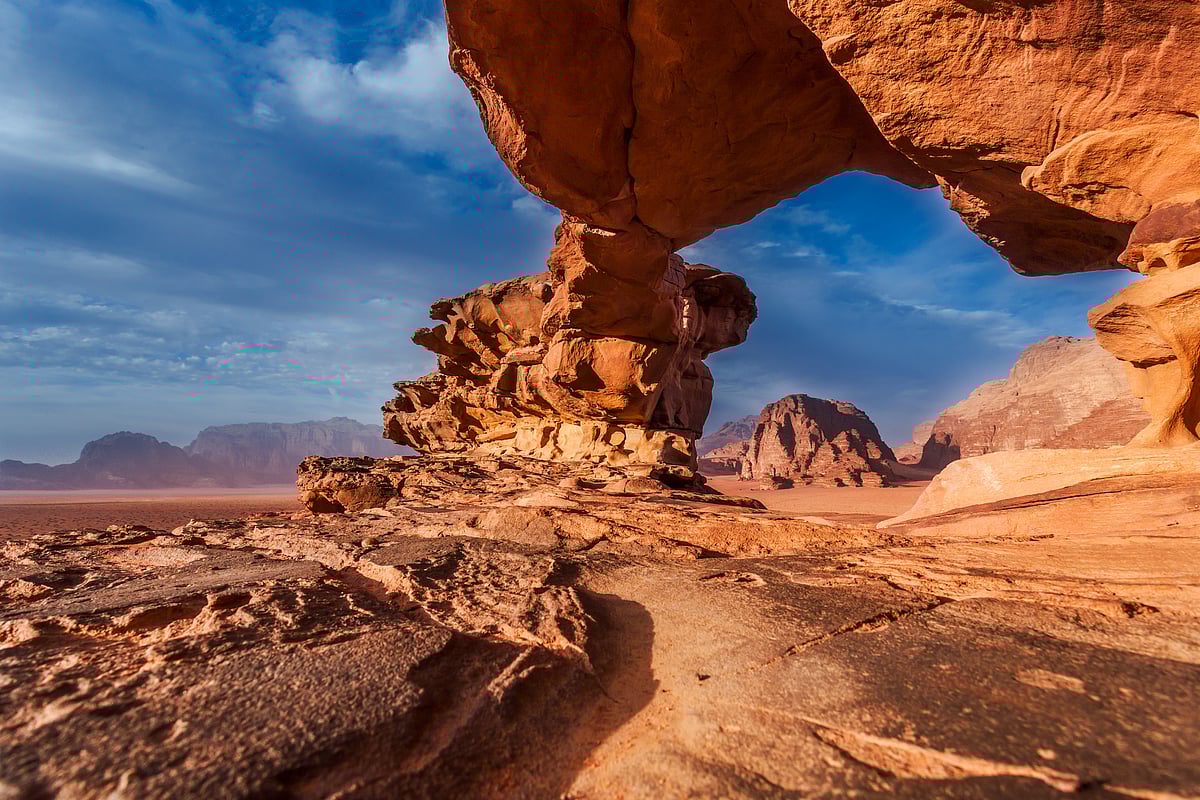 A view of Wadi Rum, Jordan