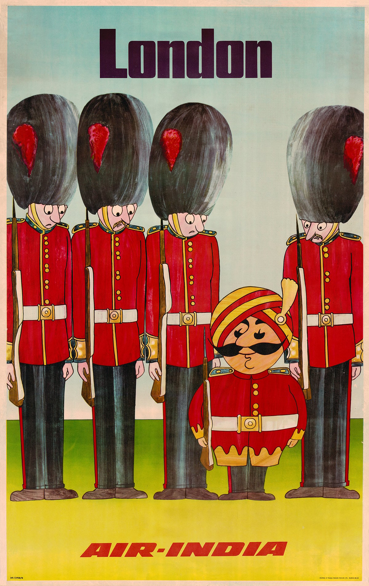 A glimpse of a vintage poster from the exhibition