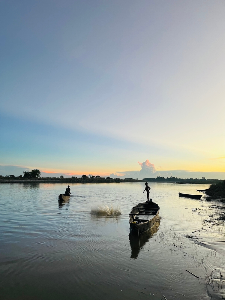 Evening colours of Majuli