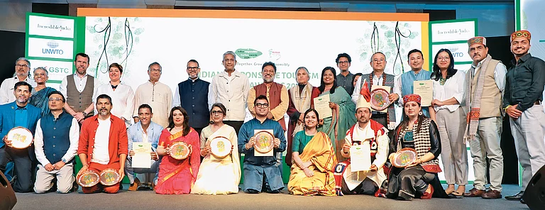 A photo of all the winners - null