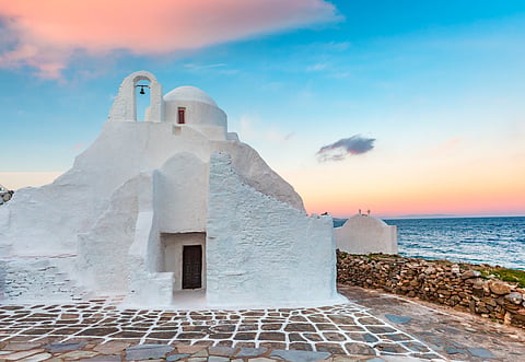 A view of Panagia Paraportiani