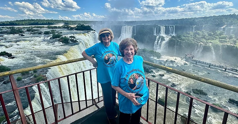 The duo at Iguazú Falls