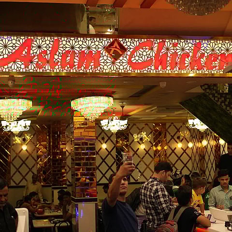Inside Aslam Chicken